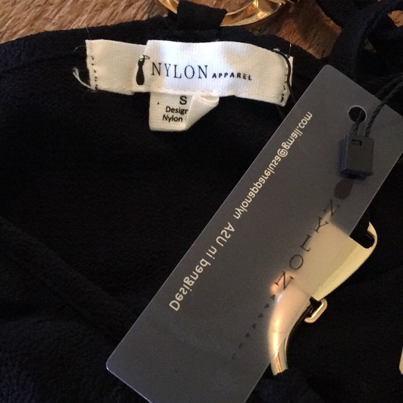 Black halter off shoulder embellished neckline - Picture 6 of 7